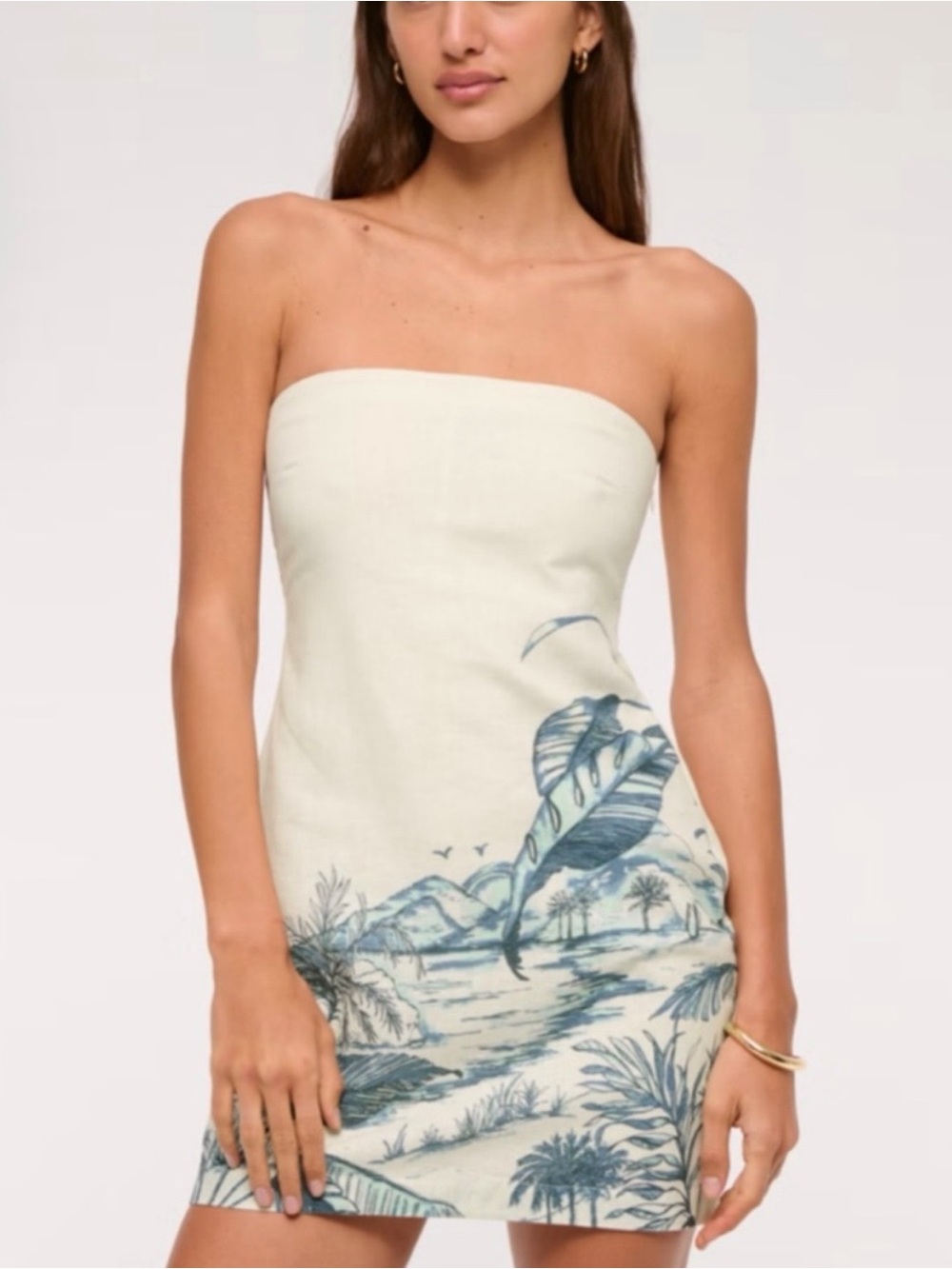 ISO Abercrombie & Fitch Scarlett Linen Blend Skort Dress XL Petite